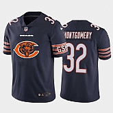Nike Bears 32 David Montgomery Navy Team Big Logo Vapor Untouchable Limited Jersey Dzhi,baseball caps,new era cap wholesale,wholesale hats